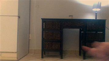 Vintage Rattan Cabinet 
