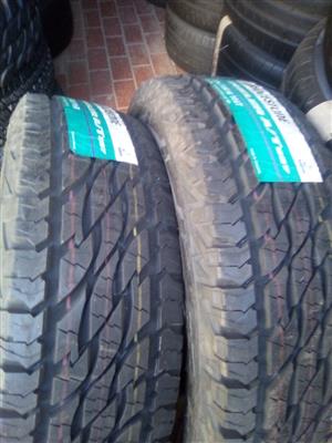 2xBrand new Bridgestone Dueler AT tyres 235/70/16