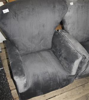 Grey wingback chair S050246B #Rosettenvillepawnshop