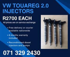 VW TOUAREG 2.0 INJECTORS FOR SALE WITH WARRANTY 