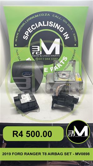 2019 FORD RANGER T8 AIRBAG SET - MV0898  