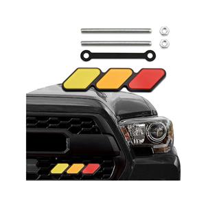 TRD Tri Colour Grille Badge (Yellow/Orange/Red)