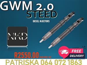 QUALITY DIESEL INJECTORS,TESTED AND GUARANTEED FOR GWM 2.0 STEED