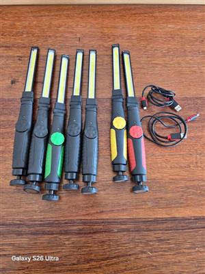 7x Camping lights / work lights