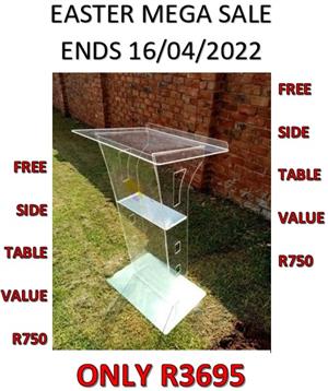 Industrial Clear Perspex Easter Massive Sale Pulpit