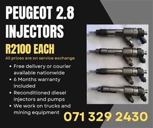 PEUGEOT 2.8 INJECTORS FOR SALE WITH WARRANTY 