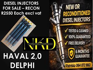 HAVAL 2,0 - BOSCH OR DELPHI INJECTORS SUPPLY FOR SALE 