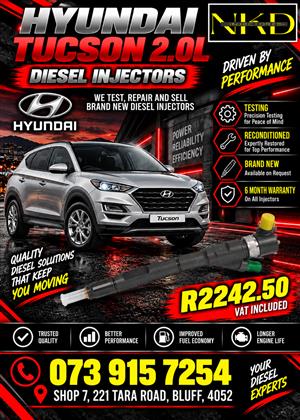 Hyundai Tucson 2.0L Diesel Injectors 