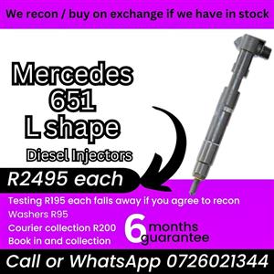 Mercedes 651 L shape diesel injectors for sale