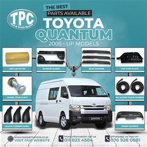 Find the best quality deals for Toyota Quantum 2005-UP Model Parts Available