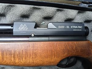Air Arms S400-SL Xtra FAC air rifle in .177 (4.5mm) caliber.