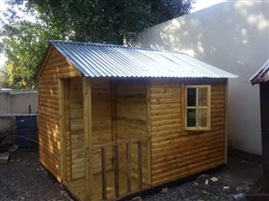 Wendy houses, log cabin and knotty pine, tool sheds, guard huts and custom-made 