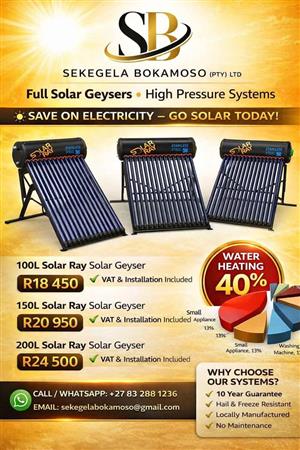 Solar Geyser installation