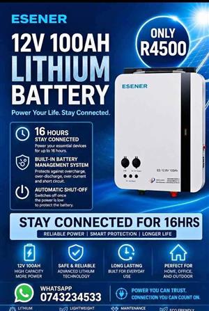 12v 100ah Lithium battery