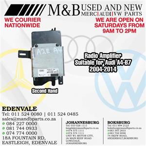 Radio Amplifier (Second Hand)  Suitable for A4-B7  2004-2014 Part number: 8E5035233D