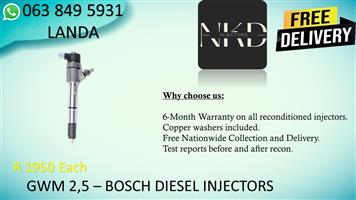 GWM 2.5 DIESEL INJECTORS FOR SALE IN GAUTENG BENONI 