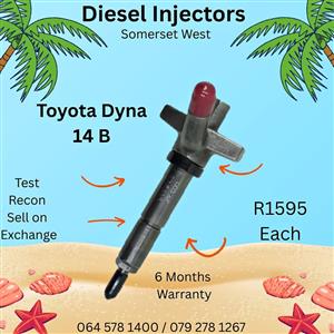 14 B Toyota Dyna diesel injectors