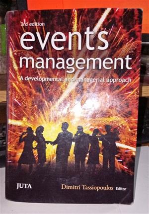 Events Management . A Developmental and Managerial Approach