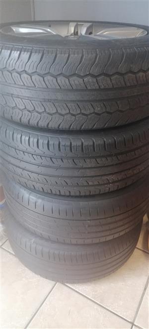 Have a good set of 4 18 inch mags with tyres. 235/55R18. 5 holes. 