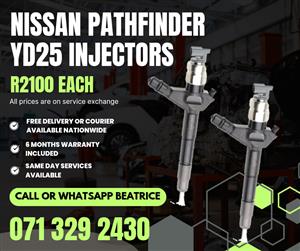 NISSAN PATHFINDER YD25 INJECTORS FOR SALE WITH WARRANTY ON