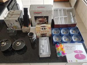 Various kitchenware for sale