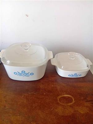 2 x Corning Ware dishes