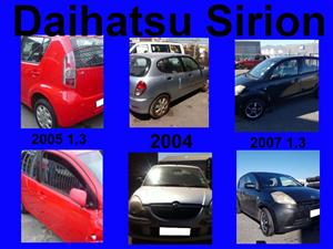 Daihatsu Sirion stripping for spares 