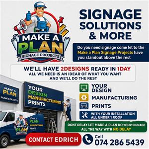 Make A Plan Signage Projects