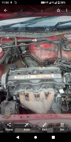 Toyota Corolla 4af motor and box