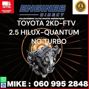 Toyota Hilux-Quantum 2.5 2KD-FTV Engine for sale. 