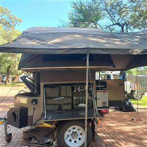 African Backbone Camping Trailer 2014 – Full Setup, 12V, Water Tank, Camping