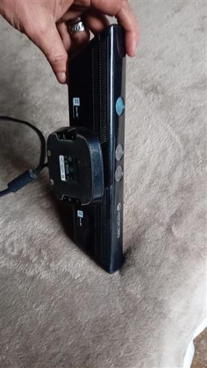 Xbox 360 with games and controllers