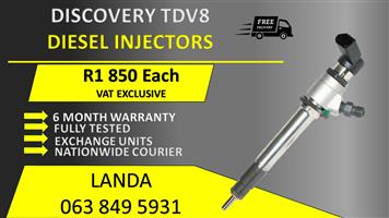 DISCOVERY TDV8 DIESEL INJECTORS FOR SALE OR RECON WITH 6 MONTH WARRANTY 
