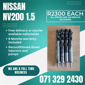 NISSAN NV200 1.5 INJECTORS FOR SALE WITH WARRANTY 