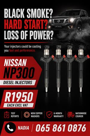 NISSAN NP300 DIESEL INJECTORS FOR SALE OR TO RECON