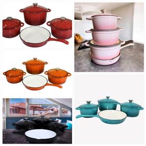 7pc cast iron cookware sets for sale on order only