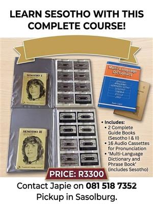 Full English Sesotho Course for sale