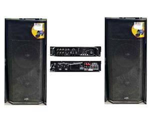 Bluetooth Amplifier PLUS 2 X Dual 15" Speakers, New FREE DELIVERY