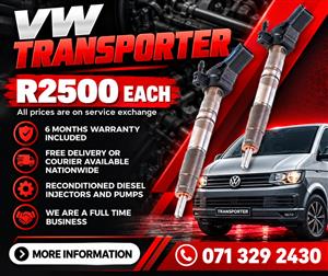 VW TRANSPORTER INJECTORS FOR SALE WITH WARRANTY INCLUDED 