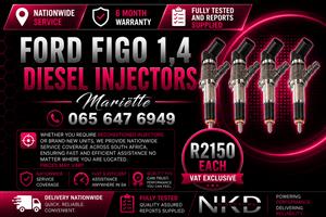 FORD FIGO 1.4 DIESEL INJECTORS FOR SALE