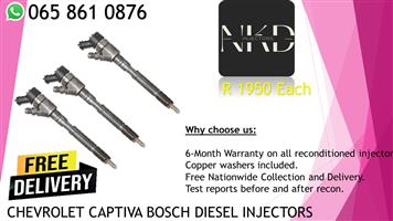 CHEVROLET CAPTIVA DIESEL INJECTORS FOR SALE ON EXCHANGE OR RECON 