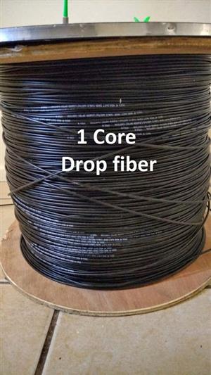 1 Core drop fiber. Fiber to the home drop fiber. FTTH drop fiber. FTTX drop fiber. Drop fiber