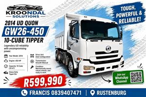 2014 Nissan UD Quon GW26-450 10 cube tipper