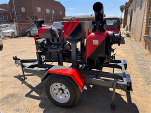 Self Priming Water Pump Trailer Unit