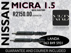 NISSAN MICRA 1.5 DIESEL INJECTORS BLOEMFONTEIN VRYSTAAT 
