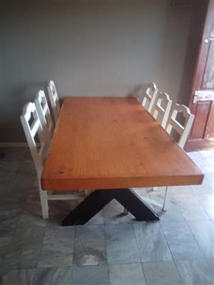Table with 6 chairs