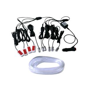 Universal 10 in-1 RGB LED 8M Interior Atmosphere Ambient Fibre Optic Line