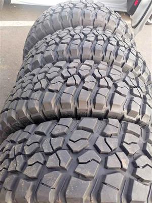 New set of 245/70/17 BF Goodrich M/T  tyres for sell