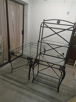 Vintage Table and Unit 