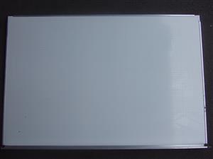 Whiteboard - Magnetic - 900 x 600mm - in excellent condition with mounting hinges